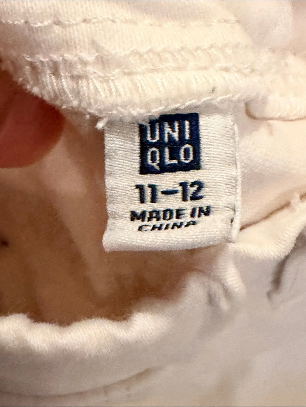 Uniqlo Light Pink Kids' Top with Logo Tag